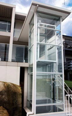 公園の上昇システムのための800KG 2停止商業エレベーター4.7KW