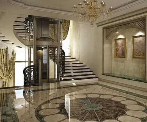 富士ISO9001のパノラマ式の上昇12人ピットのエレベーター無し