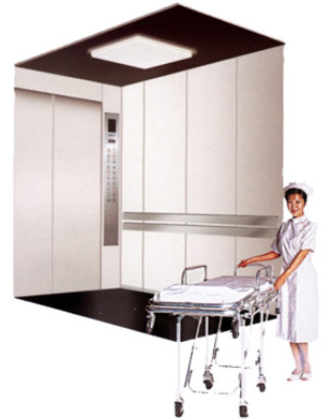 牽引を差し引いた富士6人の病院用ベッドのエレベーター2.0m/s機械部屋