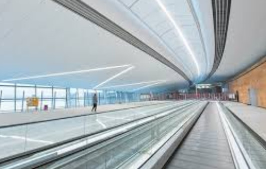 1000mm 0.5m/s空港移動通路の富士の乗客のコンベヤー