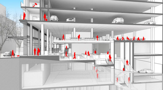 富士3000KG車のエレベーターの上昇のフォトセルの赤外線探知器